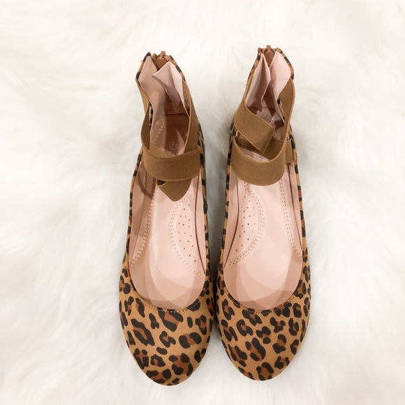 5⭐️LEAPORD CRISS CROSS ANKLE strap ballet - Shoe - Picture 3 of 6